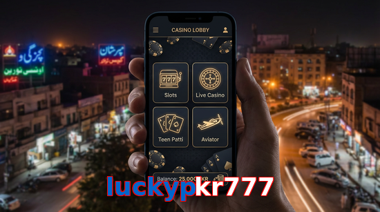 Main screen of Luckypkr777 app page for PK players